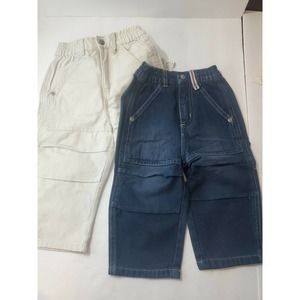 The Children's Place Jean Lot Pants 12 M & 18 Month Blue Khaki boys toddler vtg